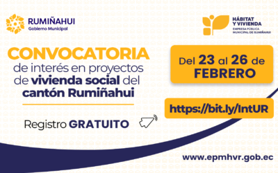Convocatoria de interés vivienda social